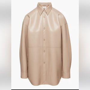 Babaton Pelli Shirt Jacket, size M, Fluent Taupe